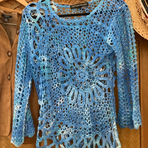 New (never worn) open weave sweater by Boston Proper - Picture 2 of 6